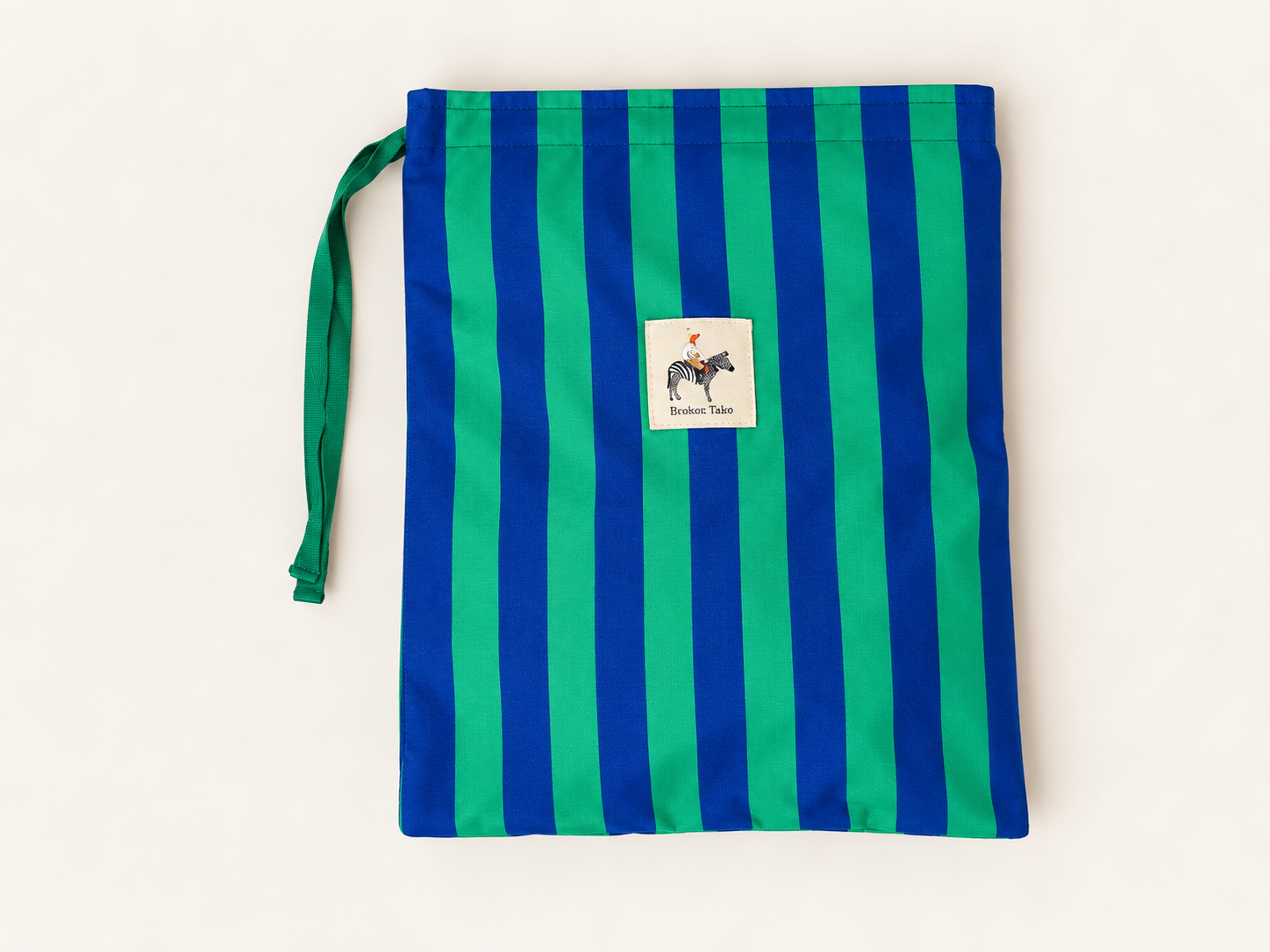 BOLSA PARA ZAPATOS - RAYAS AZULES