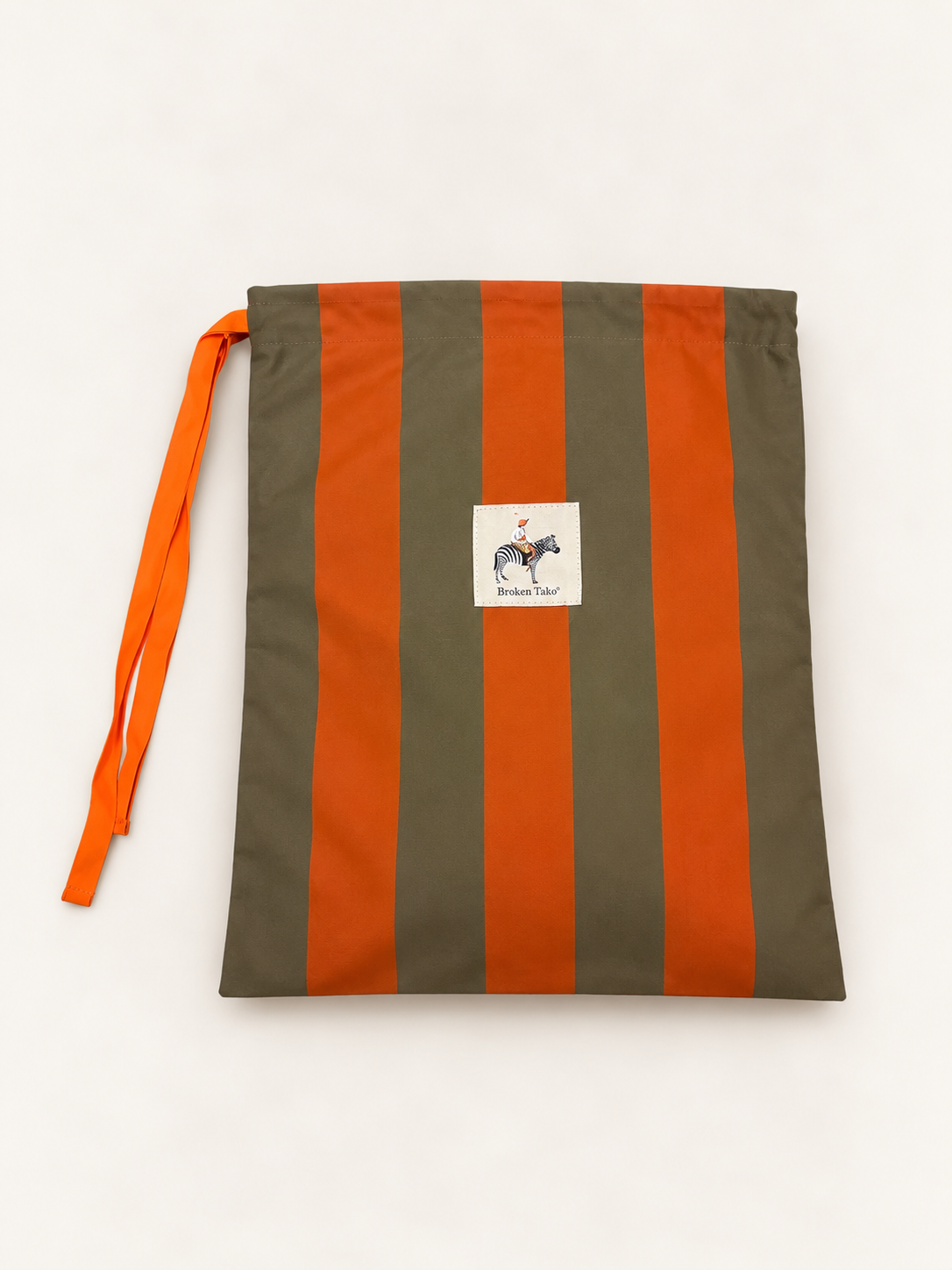BOLSA PARA ZAPATOS - RAYAS MARRONES