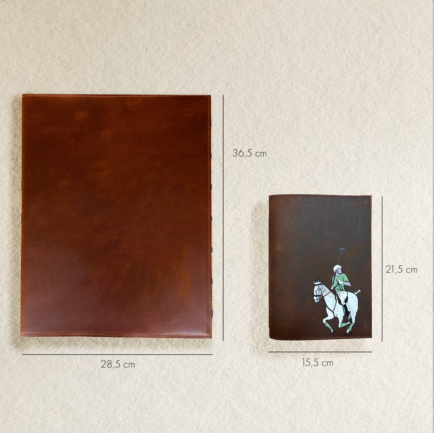 NOTEBOOK... A5 CON CUBIERTA DE PIEL NATURAL, PINTADO A MANO