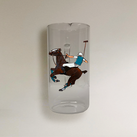 JARRA DE CRISTAL 1´5L - POLISTA CON EQUIPACIÓN AZUL