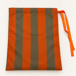 BOLSA PARA ZAPATOS - RAYAS MARRONES