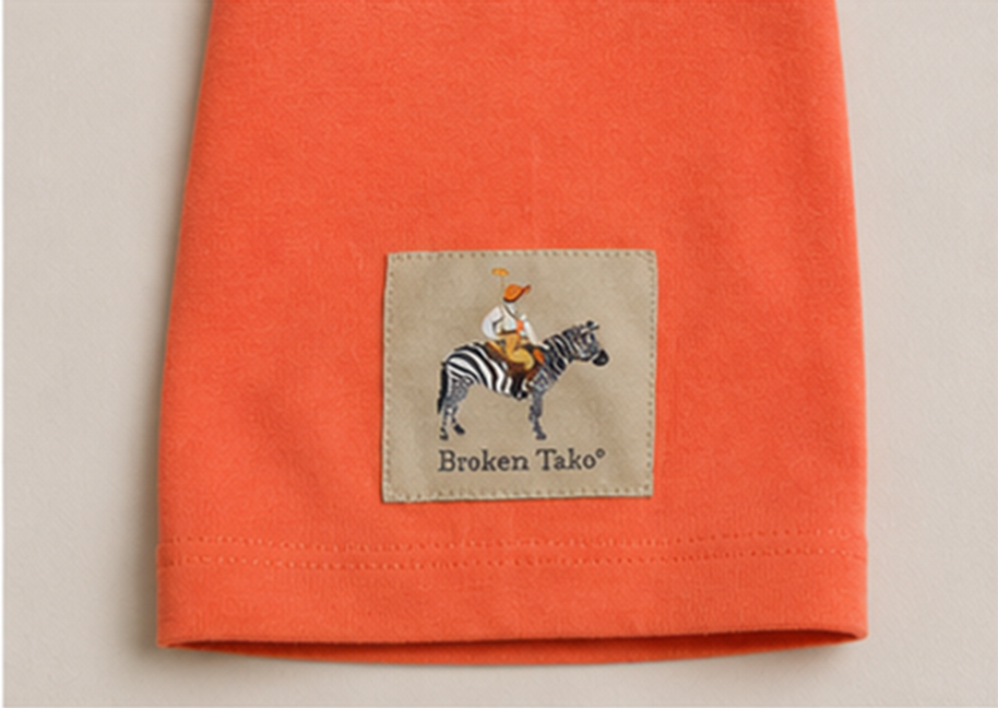 CAMISETA MANGA CORTA NARANJA POLISTA KIDS