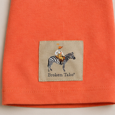 CAMISETA MANGA CORTA NARANJA POLISTA KIDS