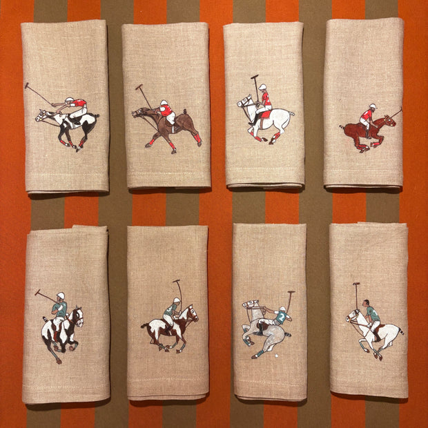 SET DE 4 SERVILLETAS DE LINO