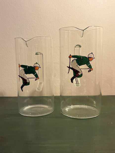 JARRA DE CRISTAL - JOCKEY CHAQUETILLA VERDE