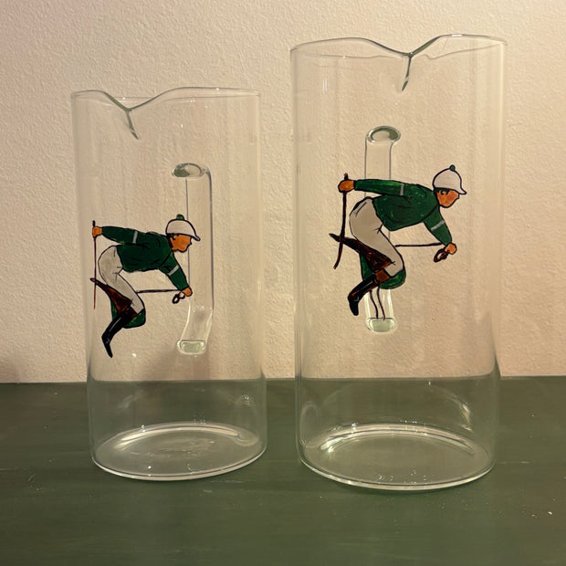 JARRA DE CRISTAL - JOCKEY CHAQUETILLA VERDE