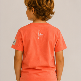 CAMISETA MANGA CORTA NARANJA POLISTA KIDS