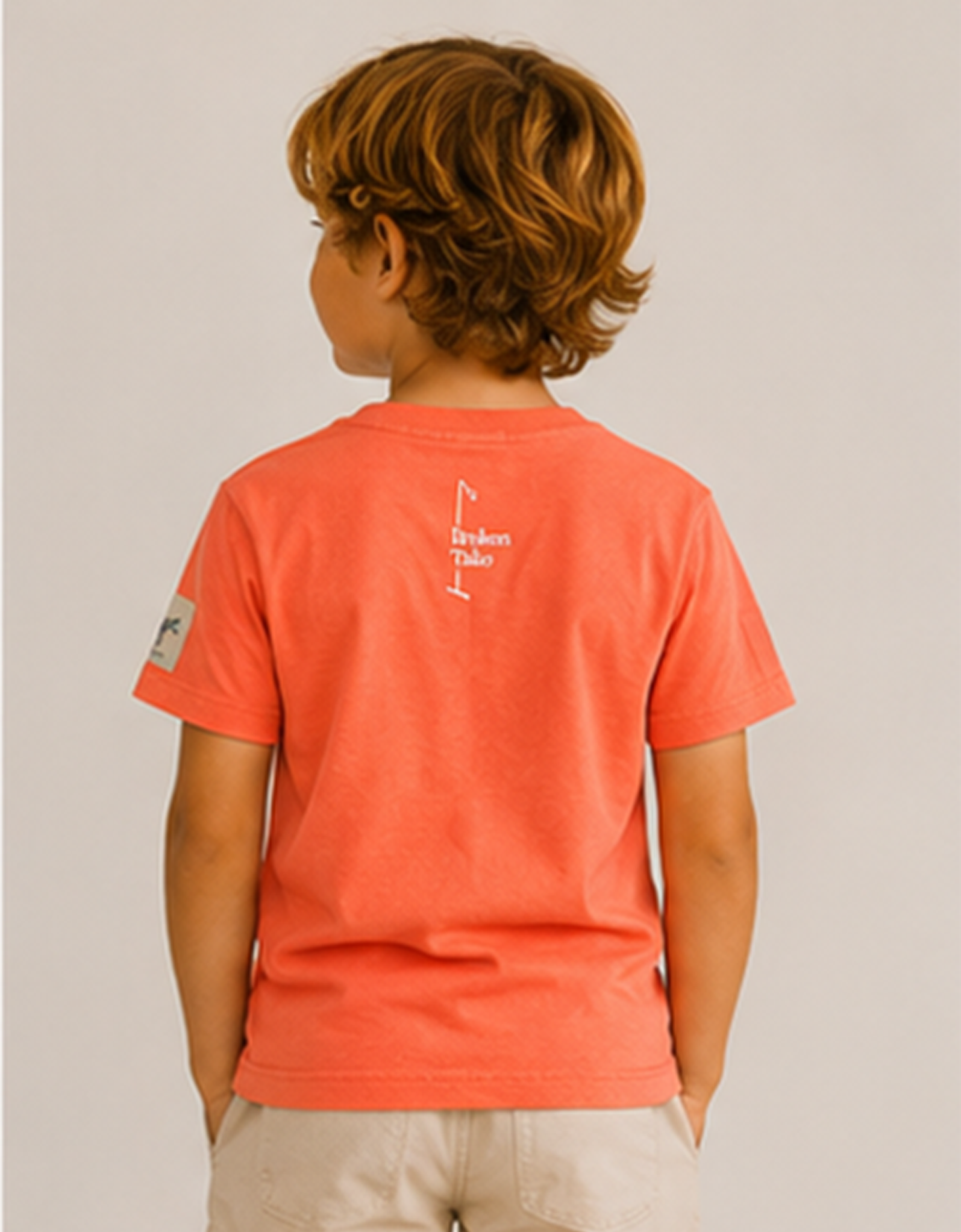 CAMISETA MANGA CORTA NARANJA POLISTA KIDS