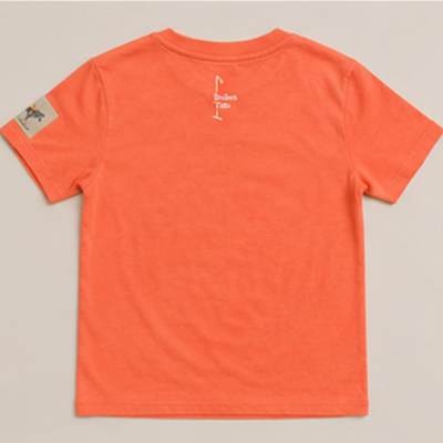 CAMISETA MANGA CORTA NARANJA POLISTA KIDS