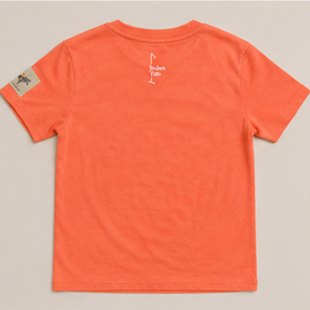 CAMISETA MANGA CORTA NARANJA POLISTA KIDS