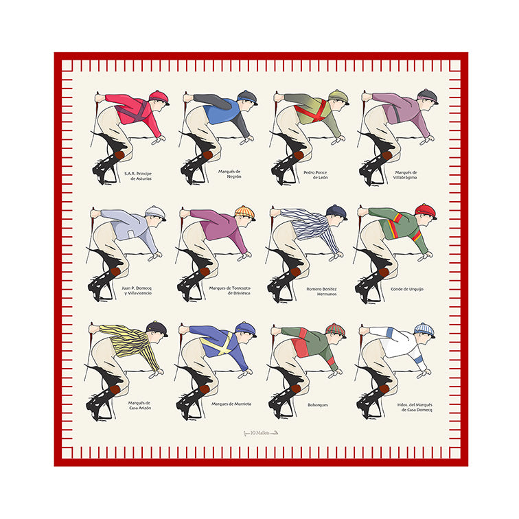 PAÑUELO DE SEDA - JOCKEYS