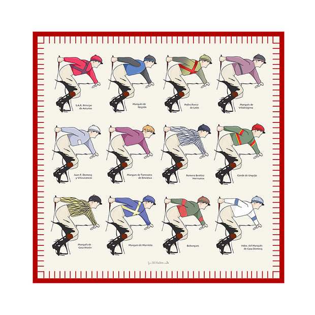 PAÑUELO DE SEDA - JOCKEYS