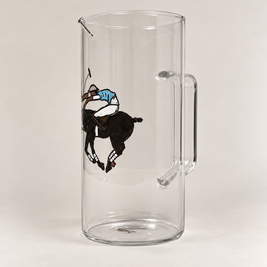 JARRA DE CRISTAL 1L - POLISTA CON EQUIPACIÓN AZUL