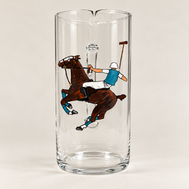JARRA DE CRISTAL 1´5L - POLISTA CON EQUIPACIÓN AZUL