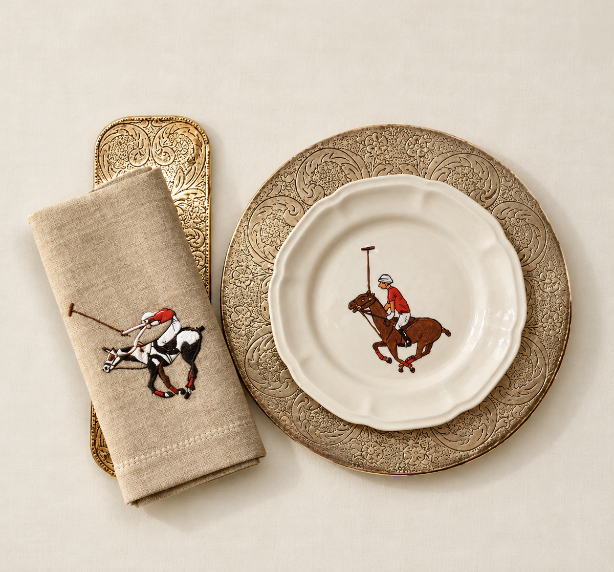 SET DE 4 SERVILLETAS DE LINO