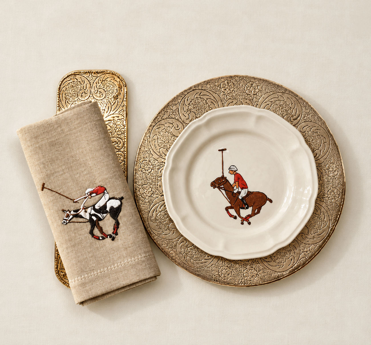 SET DE 4 SERVILLETAS DE LINO