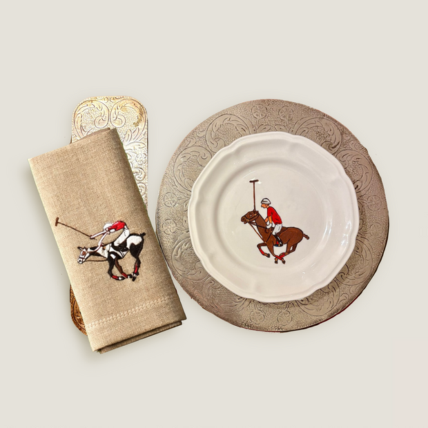 SET DE 4 SERVILLETAS DE LINO