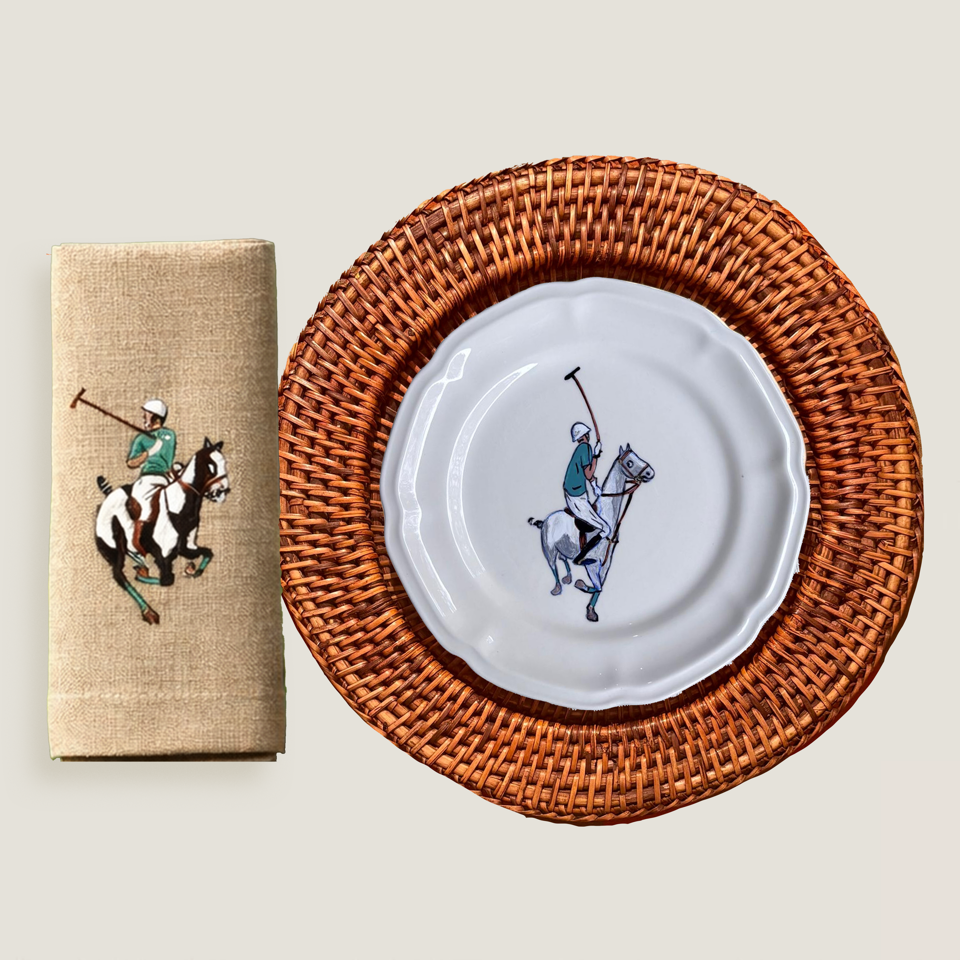 SET DE 4 SERVILLETAS DE LINO