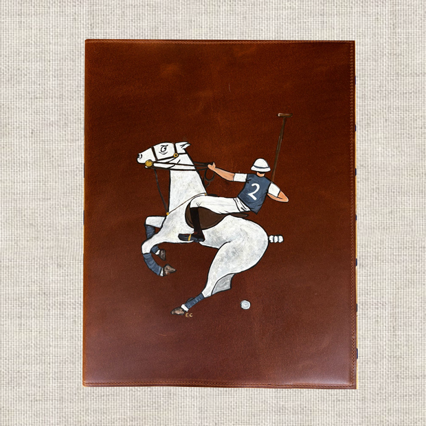 CUADERNO SKETCHES, FIRMAS... CON CUBIERTA DE PIEL NATURAL, "OLOROSO"