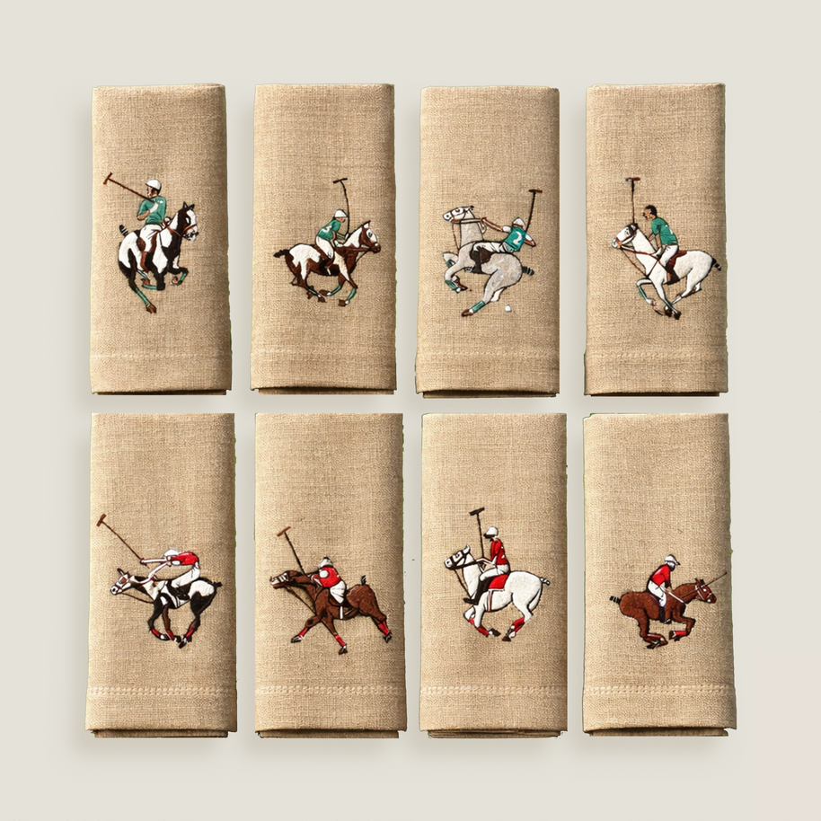 SET DE 4 SERVILLETAS DE LINO