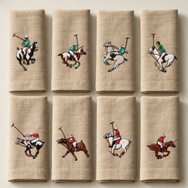 SET DE 4 SERVILLETAS DE LINO