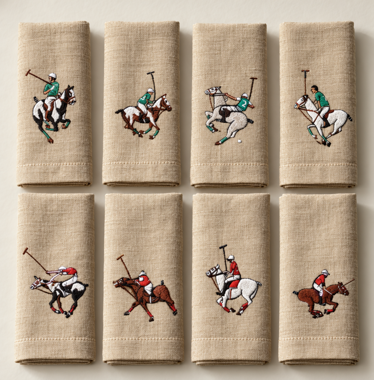 SET DE 4 SERVILLETAS DE LINO