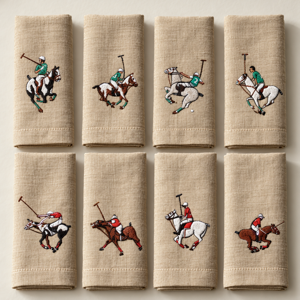 SET DE 4 SERVILLETAS DE LINO