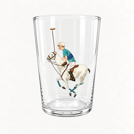 VASO DE SIDRA  - POLISTA CON EQUIPACIÓN AZÚL