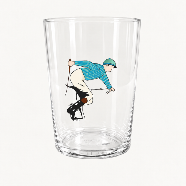 VASO DE SIDRA  - JOCKEY RAYAS AZULES