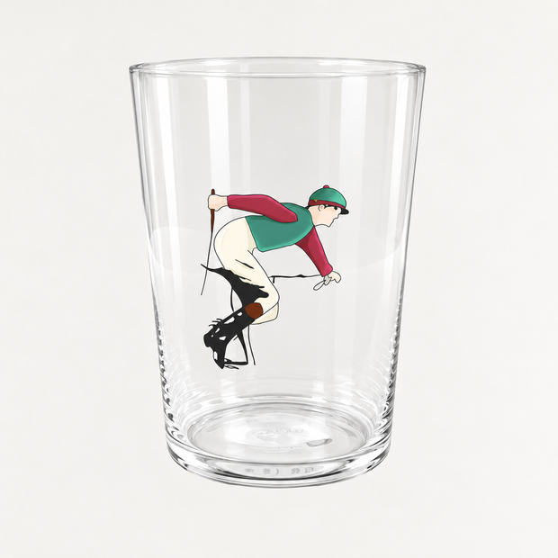 VASO DE SIDRA  - JOCKEY ROJO Y VERDE