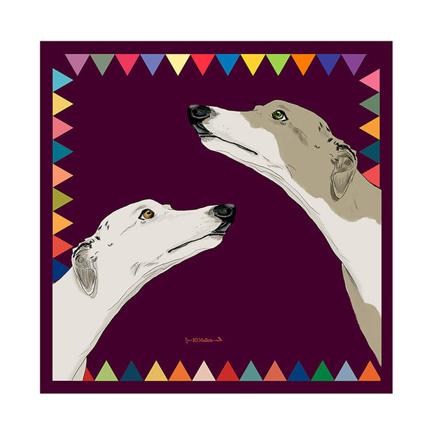 PAÑUELO DE SEDA - WHIPPET
