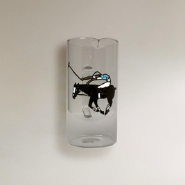 JARRA DE CRISTAL 1L - POLISTA CON EQUIPACIÓN AZUL